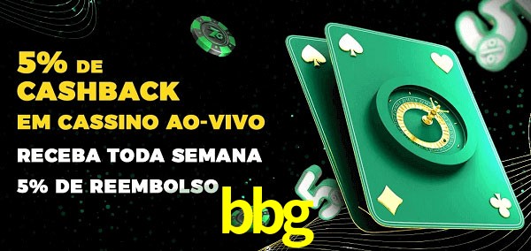 Promoções do cassino ao Vivo bbg